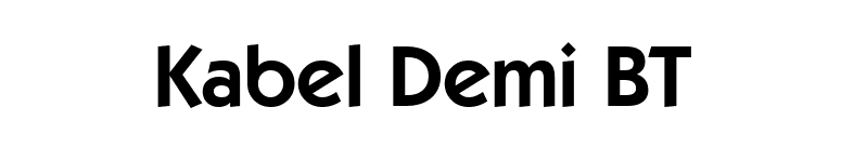Kabel Demi BT font preview