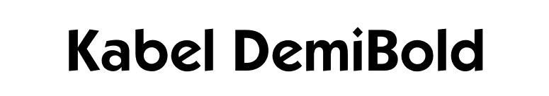 Kabel DemiBold font preview