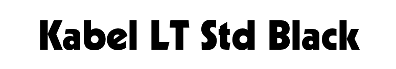 Kabel LT Std Black font preview