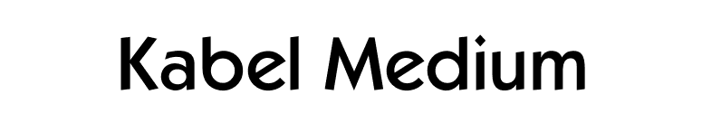 Kabel Medium font preview