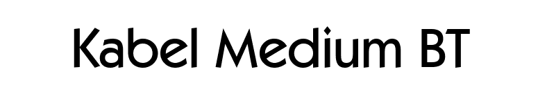 Kabel Medium BT font preview