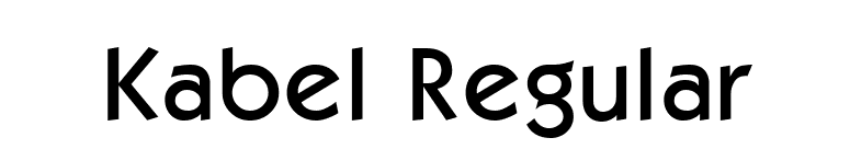 Kabel Regular font preview