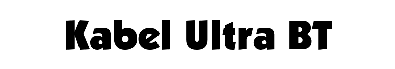 Kabel Ultra BT font preview