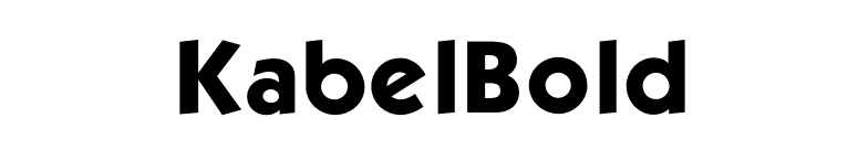 KabelBold font preview