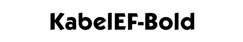 KabelEF-Bold font preview