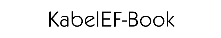 KabelEF-Book font preview