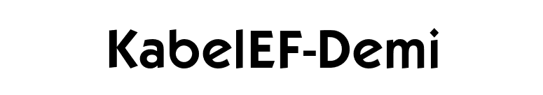 KabelEF-Demi font preview