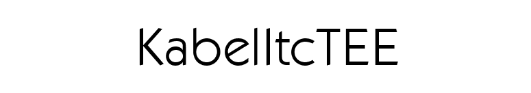 KabelItcTEE font preview