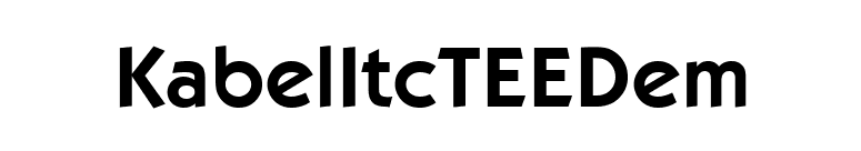 KabelItcTEEDem font preview