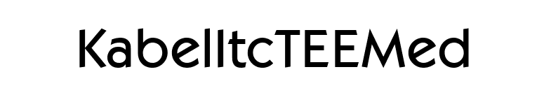 KabelItcTEEMed font preview
