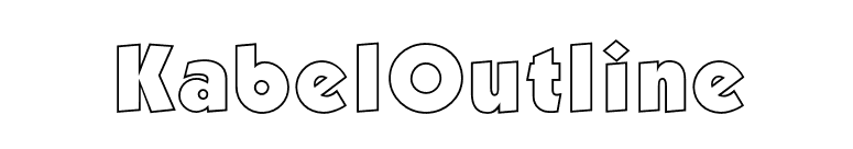 KabelOutline font preview