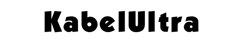 KabelUltra font preview