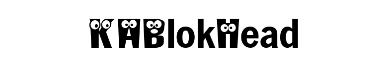 KABlokHead font preview