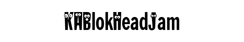 KABlokHeadJam font preview