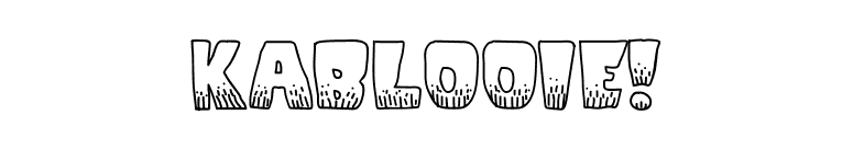 KaBlooie! font preview