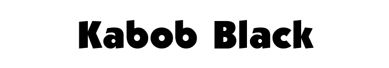 Kabob Black font preview