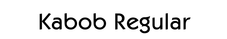 Kabob Regular font preview