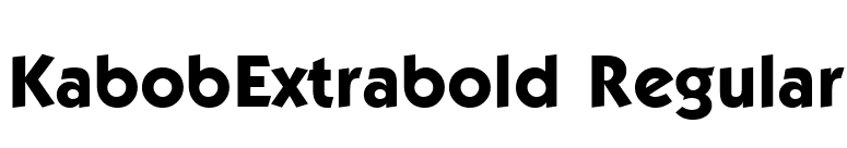 KabobExtrabold Regular font preview