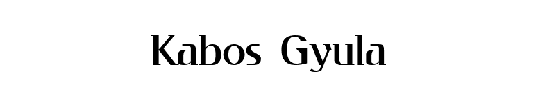 Kabos Gyula font preview