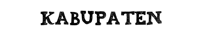 Kabupaten font preview