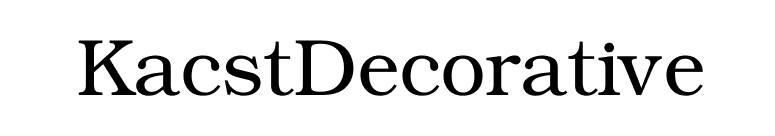KacstDecorative font preview