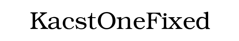 KacstOneFixed font preview