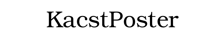 KacstPoster font preview