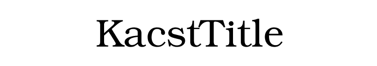 KacstTitle font preview