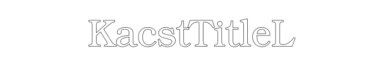 KacstTitleL font preview