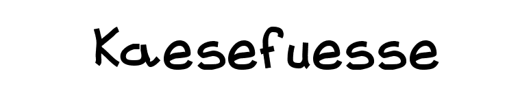 Kaesefuesse font preview