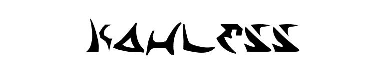 Kahless font preview