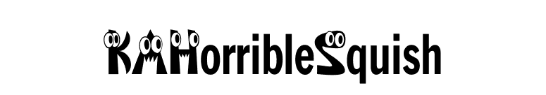 KAHorribleSquish font preview