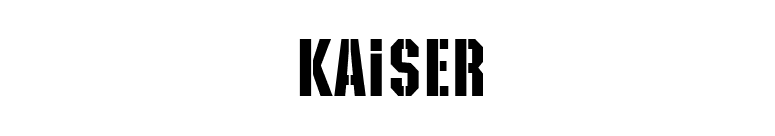 Kaiser font preview
