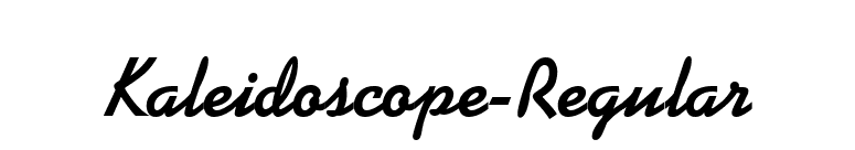Kaleidoscope-Regular font preview