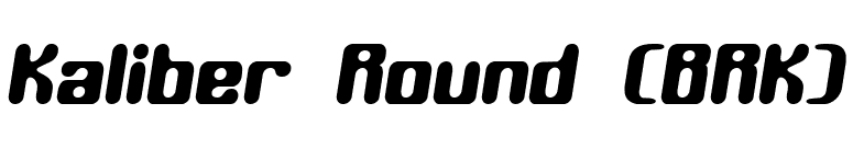Kaliber Round (BRK) font preview