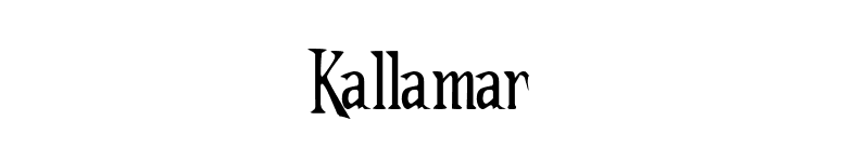 Kallamar font preview