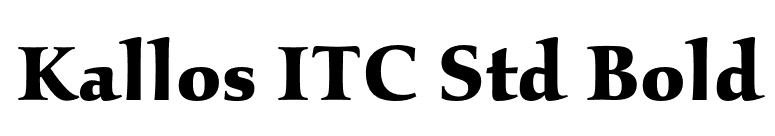 Kallos ITC Std Bold font preview