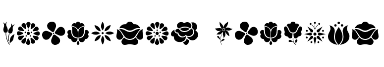 Kalocsai Flowers font preview