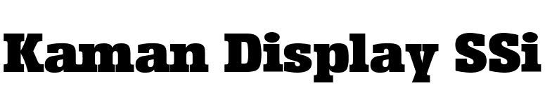 Kaman Display SSi font preview