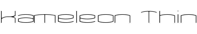 Kameleon Thin font preview