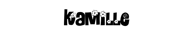Kamille font preview