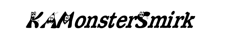KAMonsterSmirk font preview