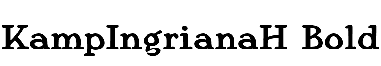 KampIngrianaH Bold font preview
