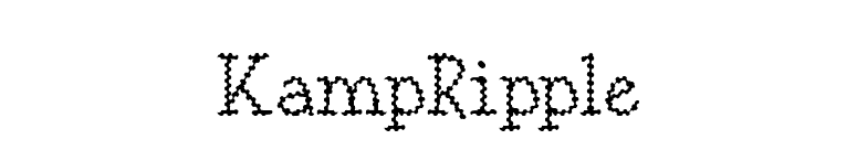 KampRipple font preview
