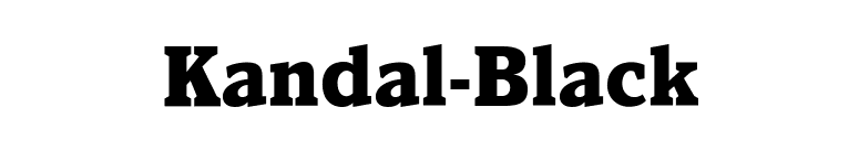 Kandal-Black font preview