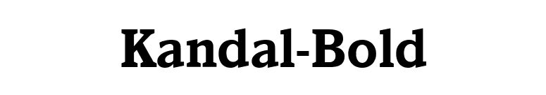 Kandal-Bold font preview