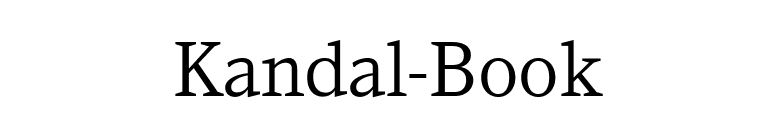 Kandal-Book font preview