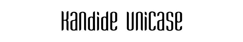 Kandide Unicase font preview