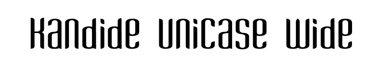 Kandide Unicase Wide font preview