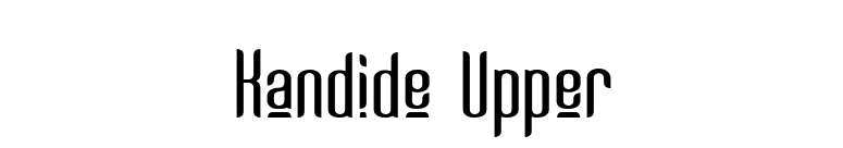 Kandide Upper font preview